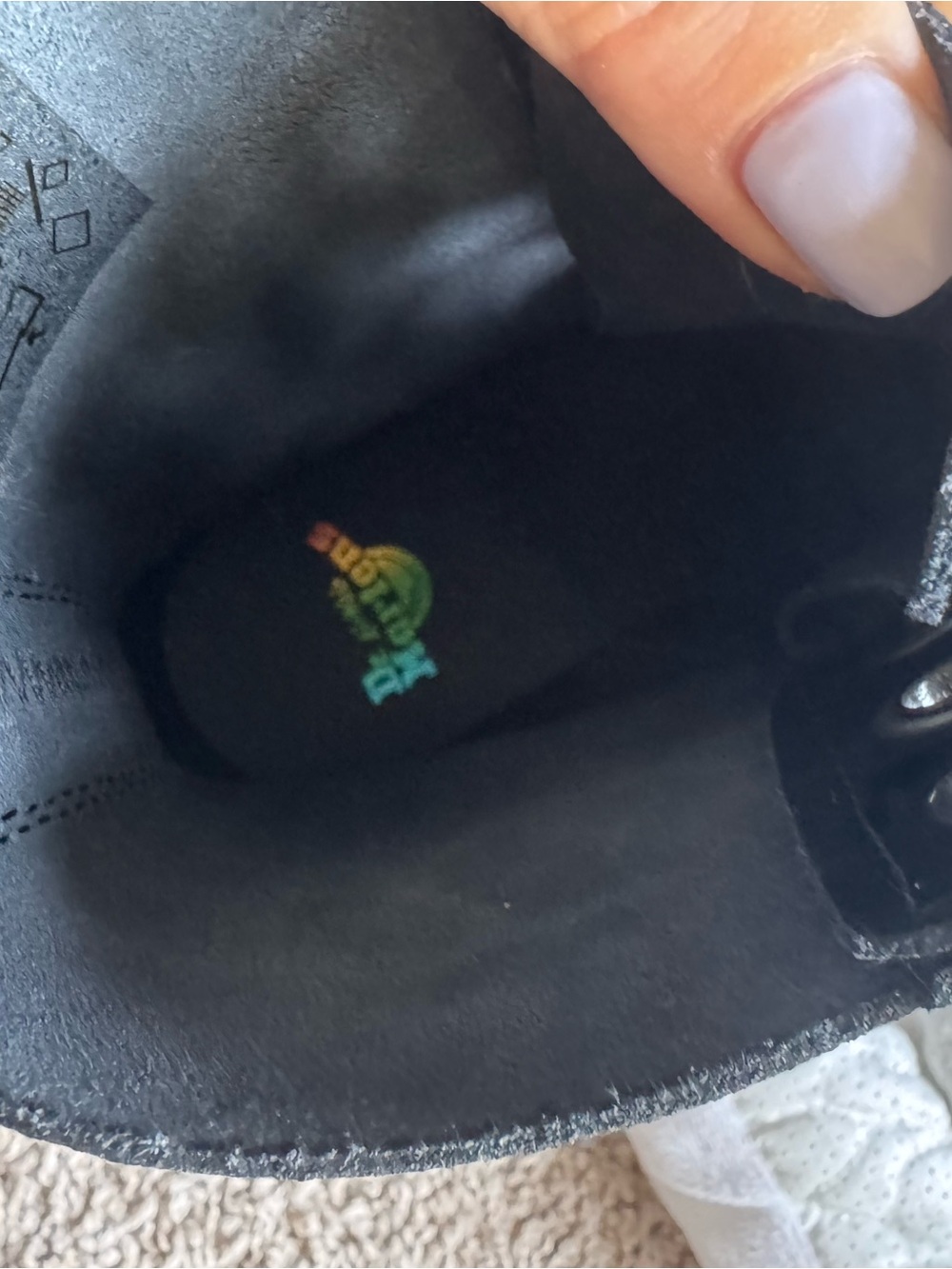 Dr. Martens Black Holographic Platform Combat Boots- limited edition Molly boot - Picture 8 of 10